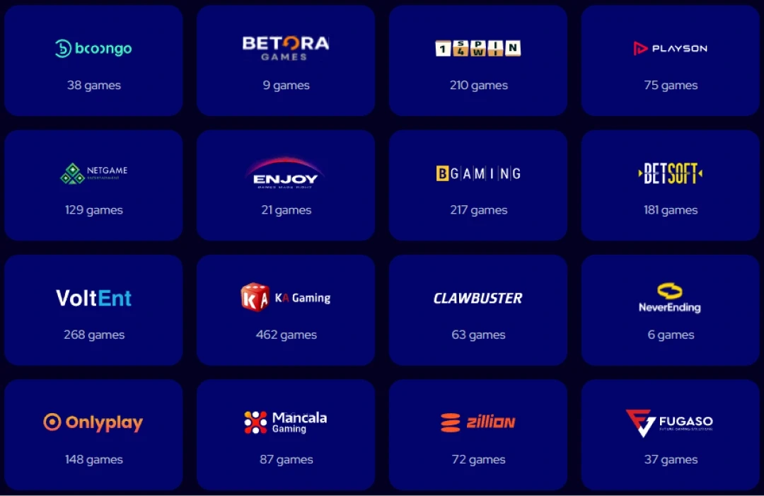 Charmius Casino Providers